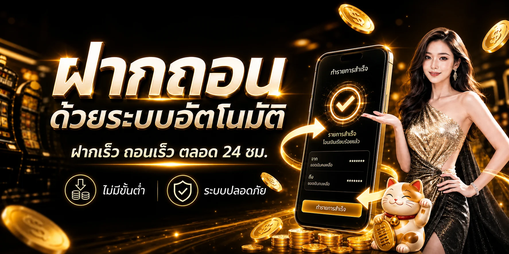 คู่มือฝากถอน KHAO555 ผ่านระบบอัตโนมัติ