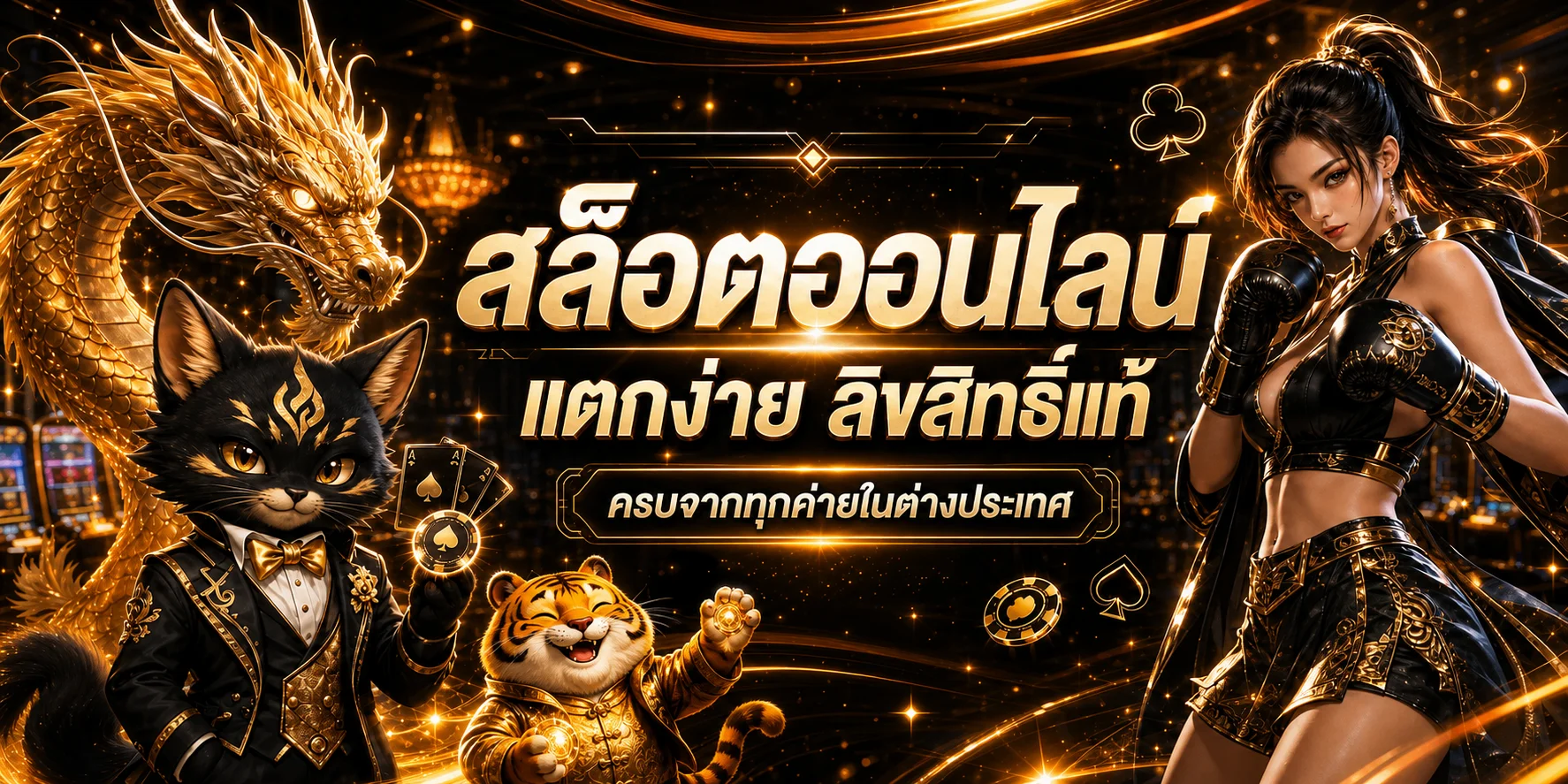 KHAO555 สล็อต PG Slot พร้อมตัวละครแฟนตาซีสีทอง